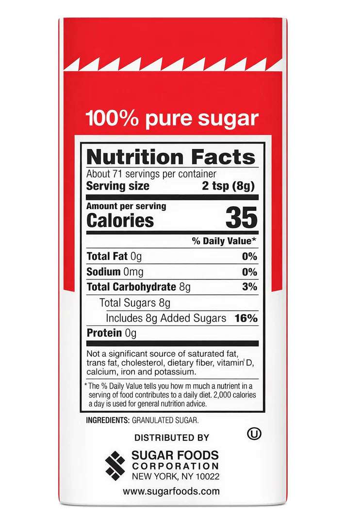 N’Joy Granulated Sugar Canisters 22 oz 4-Pack – Easy Pour Sugar Dispenser for Coffee, Baking & Everyday Use