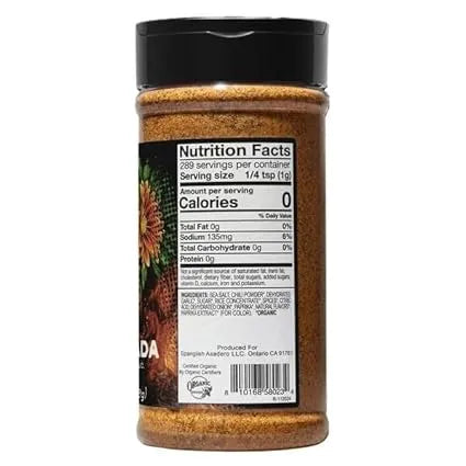 Spanglish Asadero Organic Carne Asada Seasoning, 10.2 Ounce