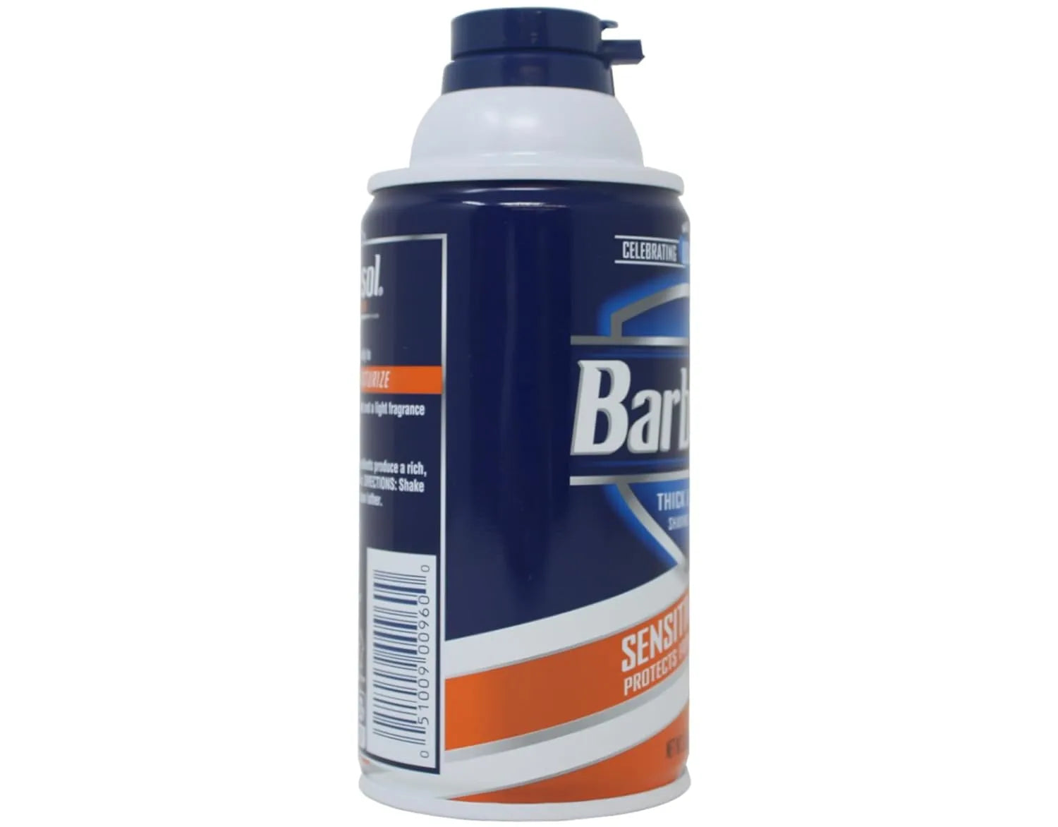 Barbasol Sensitive Skin Thick and Rich Shaving Cream, 10 Ounce Pack of 2