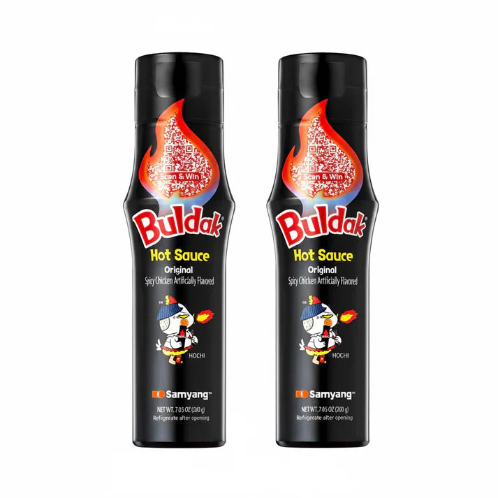 Samyang Buldak Korean Spicy Hot Chicken Sauce Original Flavor Authentic Korean Sauce for Ramen Noodles Rice and Cooking 5.57 fl oz (Pack of 2)