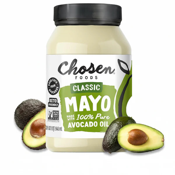 Chosen Foods Classic Avocado Oil Mayonnaise 32 oz – Keto, Paleo, Gluten-Free & Dairy-Free Mayo