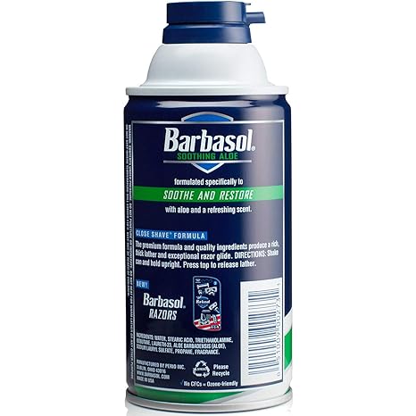 Barbasol Soothing Aloe Skin Thick And Rich Shaving Cream 10 Oz (Pack of 3) by Perio