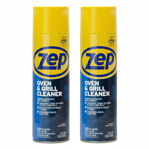 Zep Heavy-Duty Oven and Grill Cleaner - 19 oz (Case of 2) ZUOVGR19 - Dissolves Grease on Contact, on Burners, Grates and Drip Pans