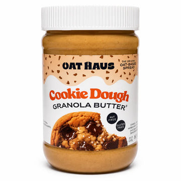 Oat Haus Cookie Dough Granola Butter 27 oz – Peanut Free Oat Spread, Top 8 Allergen Free, Vegan & Non-GMO