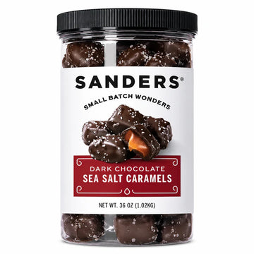 Senders Dark Chocolate Sea Salt Caramels 36 oz (Pack of 1) (Color May Vary) MADE IN USA New 2025
