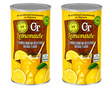 Powdered Lemonade Drink Mix 82 oz (2 Pack) – Made with Real Sugar, Gluten-Free, Caffeine-Free, No Artificial Flavors