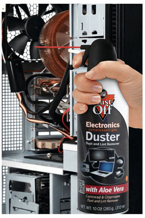 Dust-Off Compressed Gas Dusters, 10 Oz, Pack Of 2