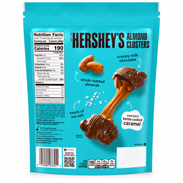 Hershey’s Almond Caramel Clusters Milk Chocolate 20oz