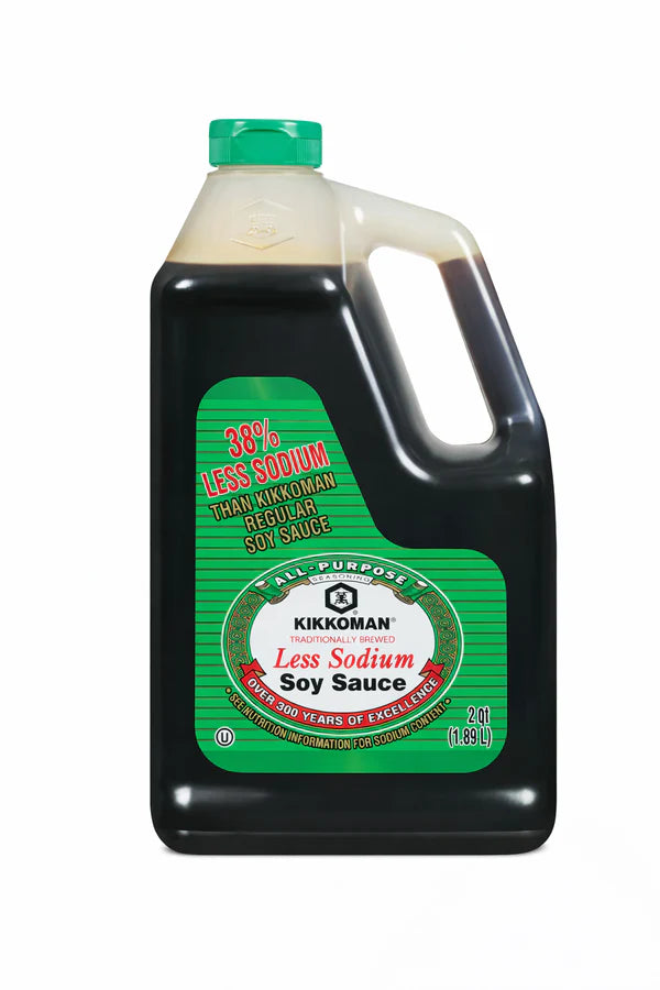 Kikkoman Lite Soy Sauce, 64-Ounce Bottle (Pack of 1)