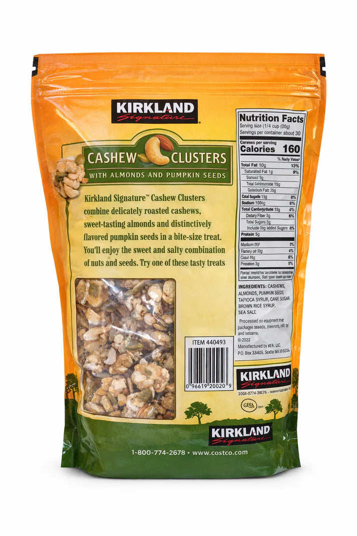 Signature's Cashew Cluster with Almonds and Pumpkin seeds, 32 Ounce Sold By HERO24HOUR Thank You