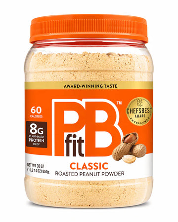 PBfit Peanut Butter Powder 30oz – High Protein, Low Fat Peanut Butter, Gluten-Free, 8g Protein, 60 Calories